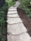 natural stone stairway